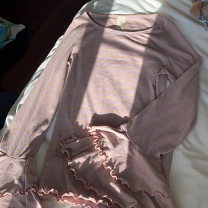 Free People Ruffle Bell Sleeve Top